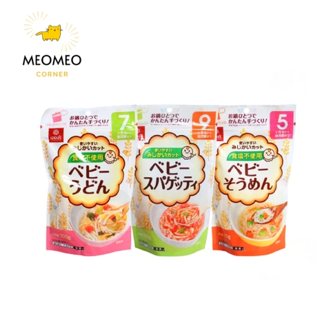 Mì Somen/Udon/Spagetty Hakubaku cho bé từ 5 tháng Nhật Bản gói 100gr