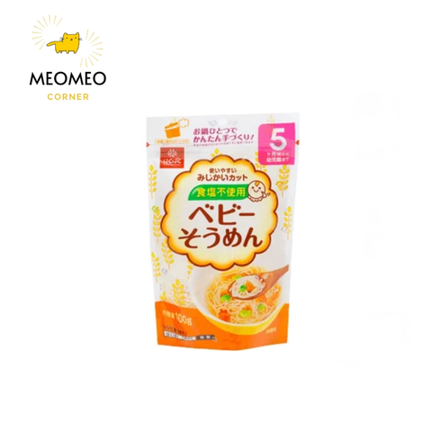 Mì Somen Hakubaku cho bé từ 5 tháng Nhật Bản gói 100gr