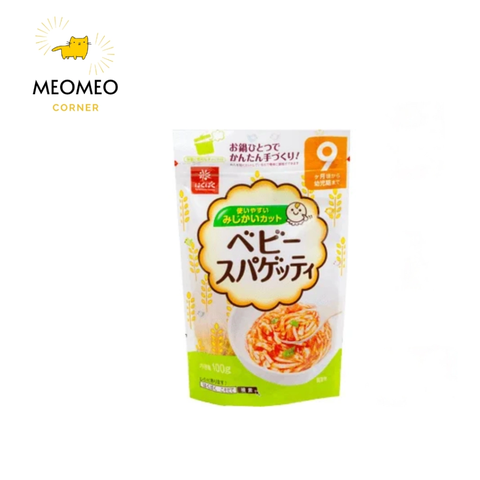 Mì Spagetty Hakubaku cho bé từ 9 tháng Nhật Bản gói 100gr