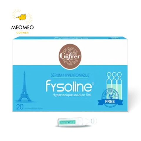 Nước muối ưu trương Fysoline Hypertonic - hỗ trợ viêm mũi, nghẹt mũi cho bé - Muối Xanh