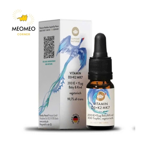 Vitamin D3K2 bổ sung vittamin D3 K2 Sunday Natural