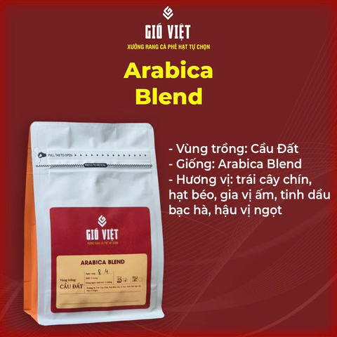 Cà phê Gió Việt Arabica Blend Cầu Đất - Gói 250g