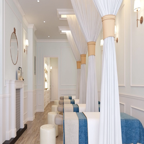 Rèm Voal SPA Màu Trắng