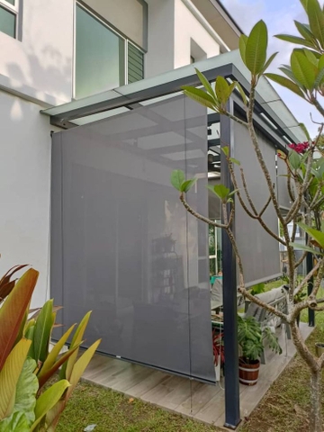 Rèm Cuốn Dây Cáp Ngoài Trời