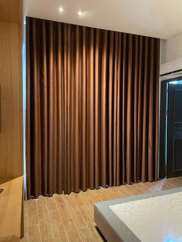 Rèm Vải Màu Nâu Đất