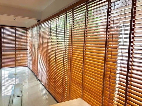 Rèm Sáo Gỗ Màu Nâu