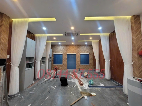 Rèm Voal Trắng + Cầu Vồng Cho SPA