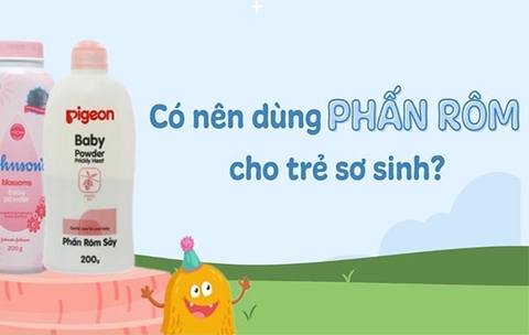 Có nên dùng phấn rôm cho trẻ sơ sinh hay không? Cách sử dụng an toàn