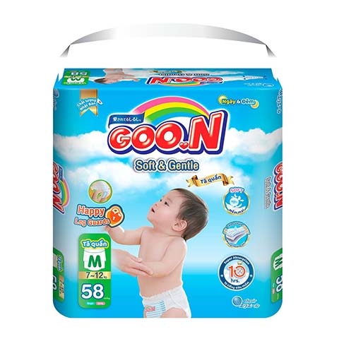 Bỉm - Tã quần Goon Soft & Gentle size M 58 miếng