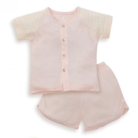 Bộ sơ sinh tính năng ngắn, vải lưới Animo