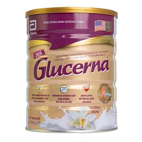 Sữa Glucerna Vani 800g cho người mắc bệnh đái tháo đường