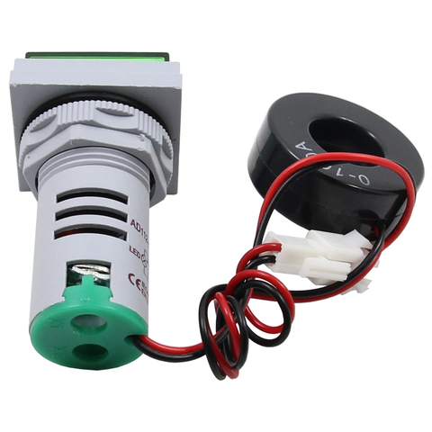 AD16-22FVAH Đồng Hồ Điện Áp Dòng Điện Tần Số AC 22mm màu xanh