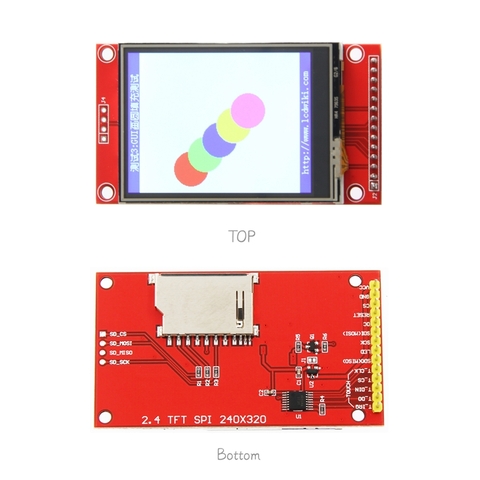 Màn hình lcd tft ili9341 cảm ứng điện trở 2.4 inch giao tiếp spi
