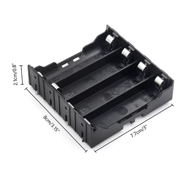 Đế pin 18650 4 cell có chân hàn