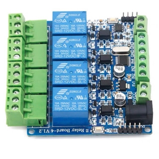 MODULE RELAY 4 KÊNH MODBUS-RTU ĐẦU RA RS485/TTL