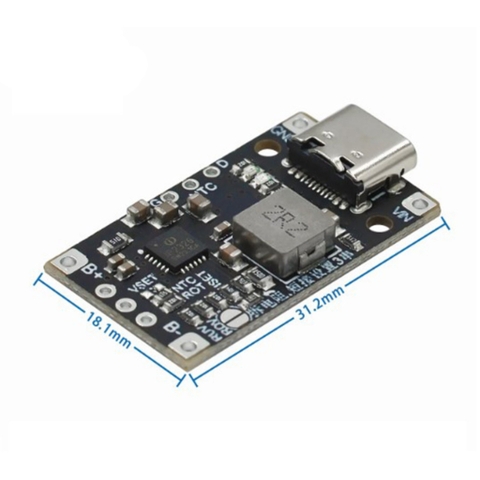 Mạch sạc type C cho pin 2s hoặc 3s lithium