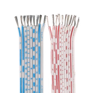 [ 1 met ] Dây cáp bẹ 2468 màu Đỏ - Trắng 10pin