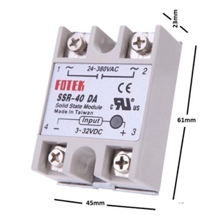RElay bán dẫn Solid State Relay SSR-40 DA Fotek
