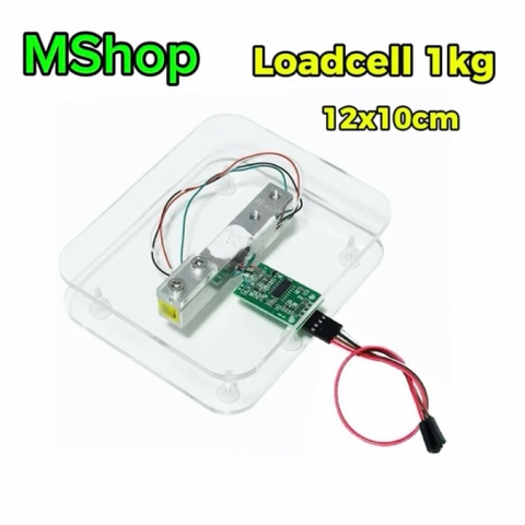 Bộ Cảm Biến Cân Nặng Loadcell 1kg / 5kg + Khung Bàn Cân Mica