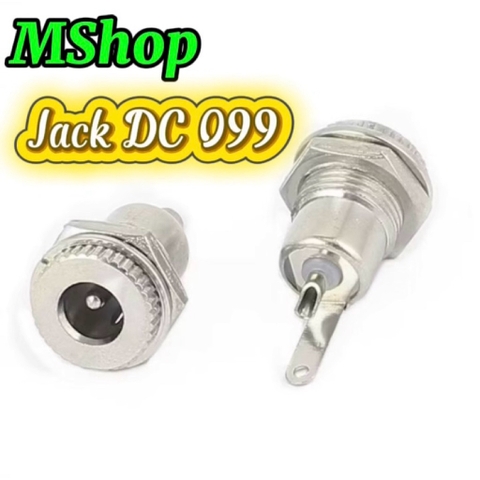 Jack DC 099 Kiểu Vặn Ren Chống Rung 5.5x2.1mm / 5.5x2.5mm