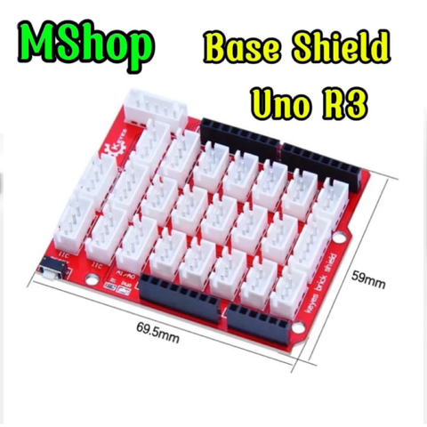 Mạch mở rộng cảm biến Base shield cho Arduino Uno R3