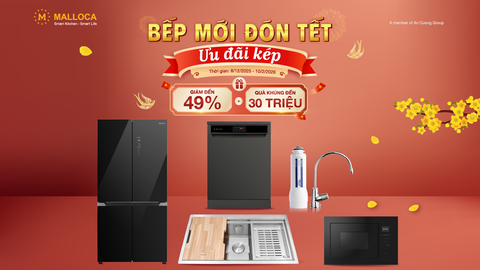 BẾP MỚI ĐÓN TẾT - ƯU ĐÃI KÉP