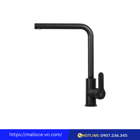 Vòi rửa chén Malloca inox sơn đen K525B