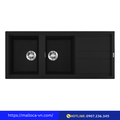 Chậu đá Malloca Black K-50086
