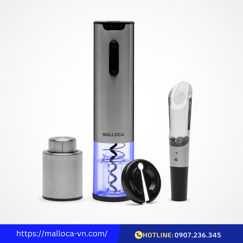 Bộ dụng cụ khui rượu Malloca MWO-KP3