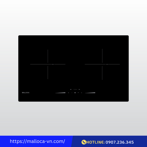 Bếp kính âm 2 từ Malloca MI 7302EMS