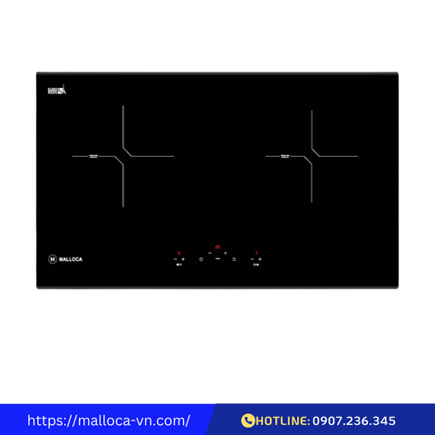 Bếp kính âm 2 từ Malloca MH-02I N