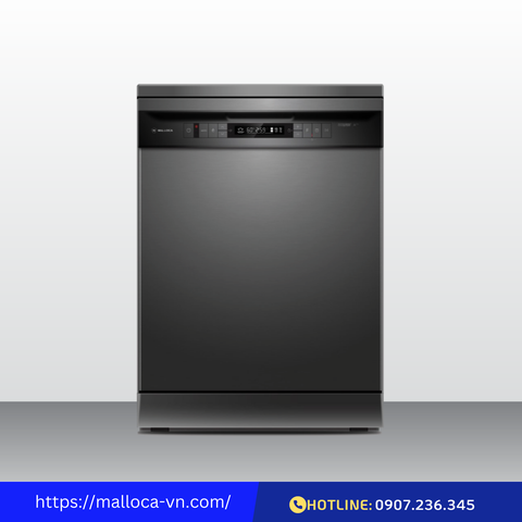 Máy rửa chén độc lập Malloca WQP12-7635BS