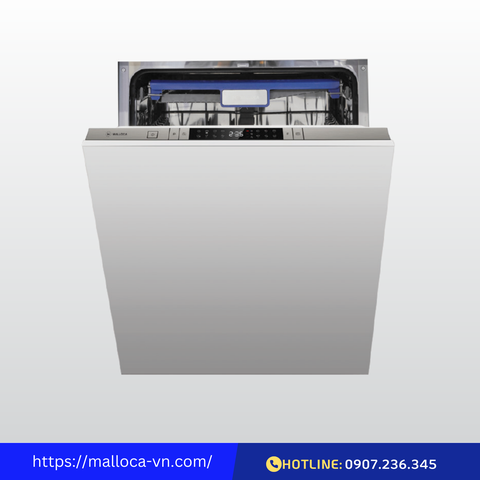 Máy rửa chén âm tủ Malloca WQP12-J7713FB