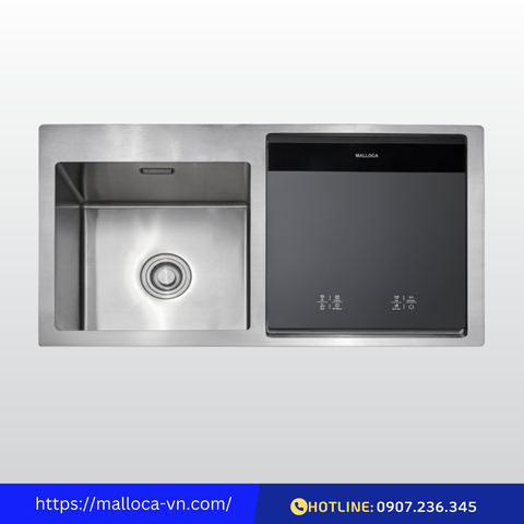 Máy rửa chén tích hợp Malloca WQP6-890F4