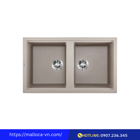 Chậu rửa đá Granite Malloca Champagne K-45095