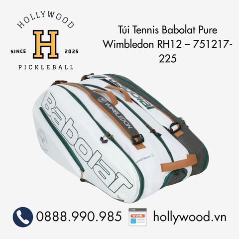 Túi Tennis Babolat Pure Wimbledon RH12 – 751217-225