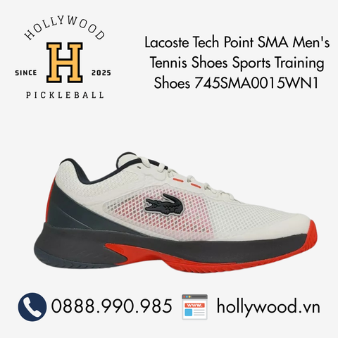 Giày Tennis Nam Lacoste Tech Point SMA Men's Tennis Shoes Sports Training Shoes 745SMA0015WN1