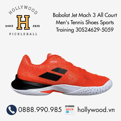 Babolat Jet Mach 3 All Court Men's Tennis Shoes Sports Training 30S24629-5059