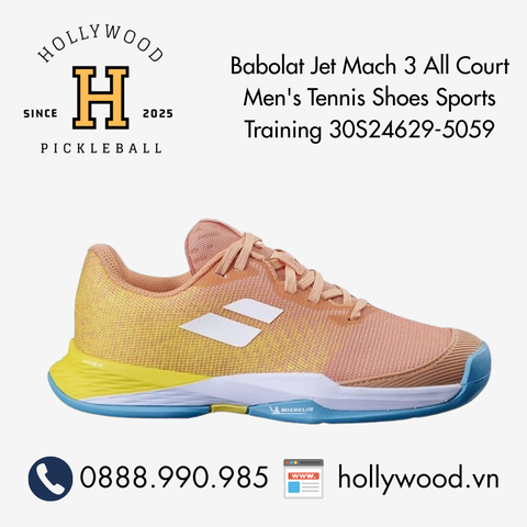 Babolat Jet Mach 3 All Court Men's Tennis Shoes Sports Training 30S24629-5059