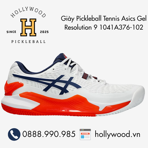 Giày Tennis Pickleball Asics Gel Resolution 9 1041A376-102