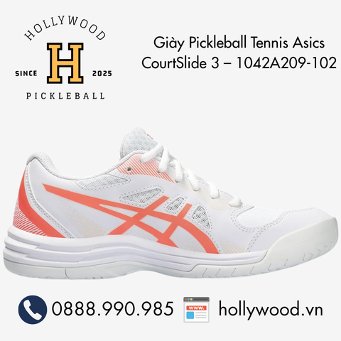 Giày Tennis Pickleball Asics CourtSlide 3 1042A209-102