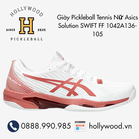 Giày Tennis Pickleball Nữ Asics Solution SWIFT FF 1042A136-105