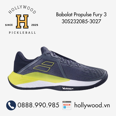 Giày Pickleball Tennis Babolat Propulse Fury 3 30S232085-3027