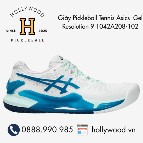 Giày Tennis Pickleball Asics Gel Resolution 9 1042A208-102