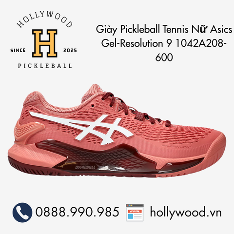 Giày Tennis Pickleball Nữ ASICS Gel-Resolution 9 1042A208-600