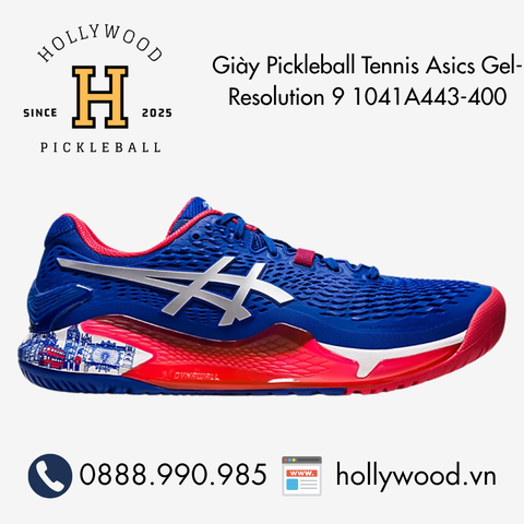 Giày Tennis Pickleball Asics Gel-Resolution 9 1041A443-400