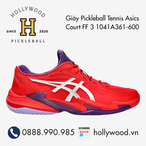 Giày Tennis Pickleball Asics Court FF 3 1041A361-600