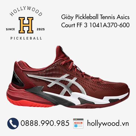Giày Tennis Pickleball Asics Court FF 3 1041A370-600