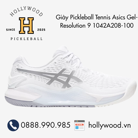 Giày Tennis Pickleball Asics Gel-Resolution 9 1042A208-100