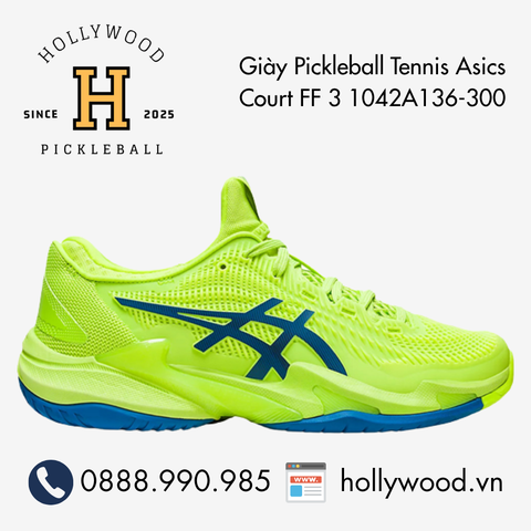 Giày Tennis Pickleball Asics Court FF 3 1042A136-300